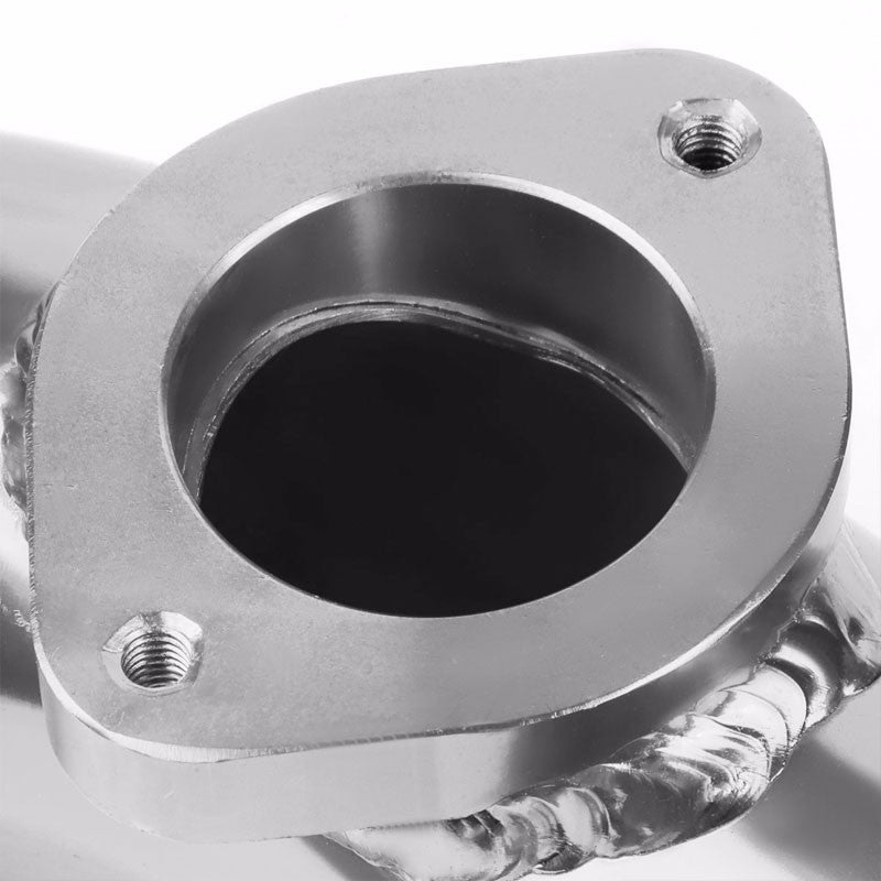 Silver 8" 80 Degree Curve Flange Adapter 2.5" Type-S/RS/RZ Blow Off Valve Pipe-Performance-BuildFastCar