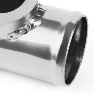 Type-S Turbo 30PSI Blow Off Valve BOV BL+Silver 2.5" Flange Adapter Curve Pipe-Performance-BuildFastCar