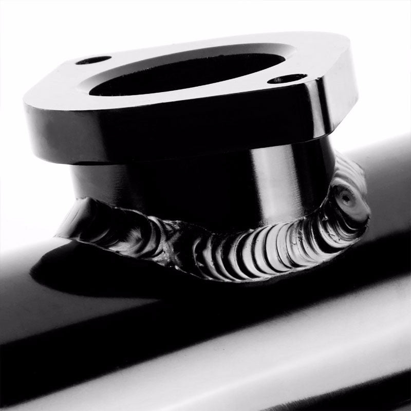 Black 6" Long Flange Adapter 2.5" Straight Type-S/RS/RZ Blow Off Valve BOV Pipe-Performance-BuildFastCar