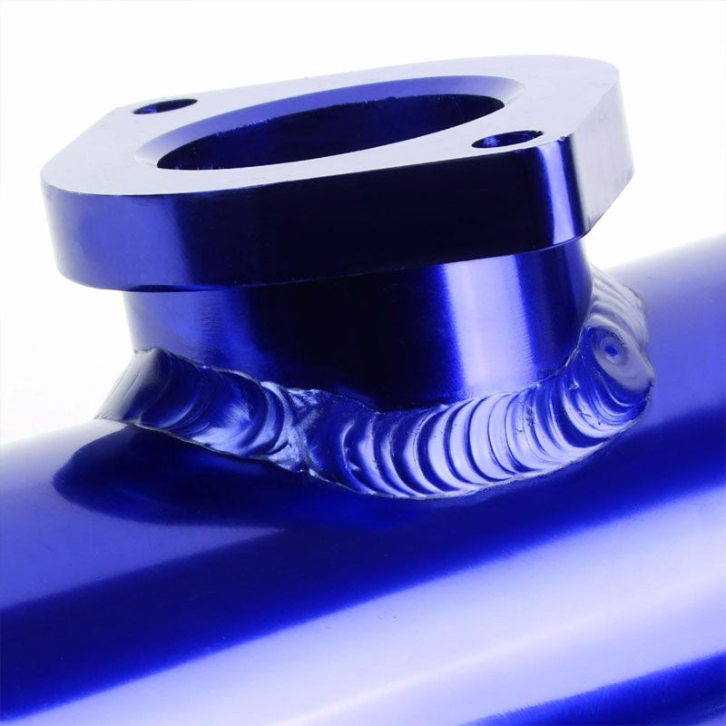 Blue 6" Long Flange Adapter 2.5" Straight Type-S/RS/RZ Blow Off Valve BOV Pipe-Performance-BuildFastCar