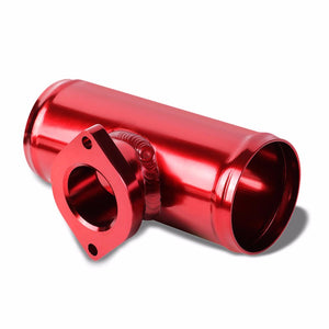 Red 6" Long Flange Adapter 2.5" Straight Type-S/RS/RZ Blow Off Valve BOV Pipe-Performance-BuildFastCar