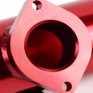 Red 6" Long Flange Adapter 2.5" Straight Type-S/RS/RZ Blow Off Valve BOV Pipe-Performance-BuildFastCar