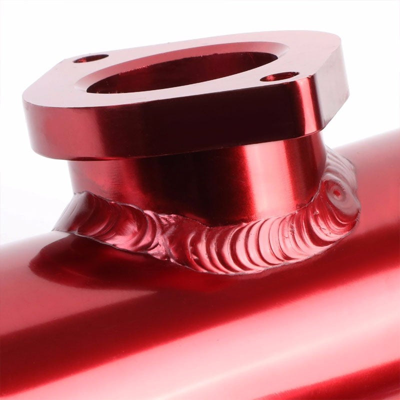 Red 6" Long Flange Adapter 2.5" Straight Type-S/RS/RZ Blow Off Valve BOV Pipe-Performance-BuildFastCar