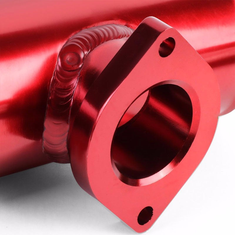 Red 6" Long Flange Adapter 2.5" Straight Type-S/RS/RZ Blow Off Valve BOV Pipe-Performance-BuildFastCar
