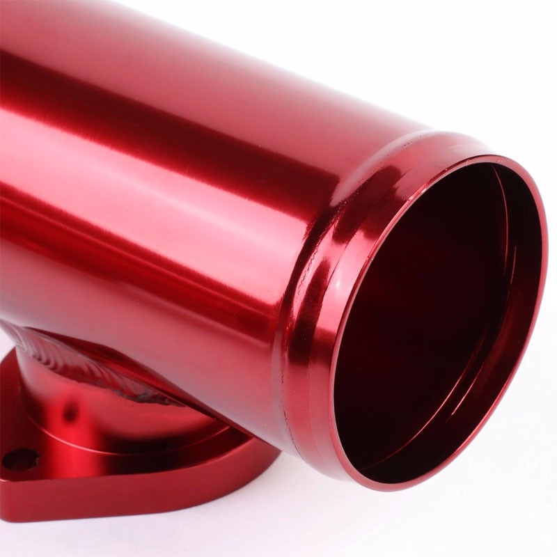 Red 6" Long Flange Adapter 2.5" Straight Type-S/RS/RZ Blow Off Valve BOV Pipe-Performance-BuildFastCar