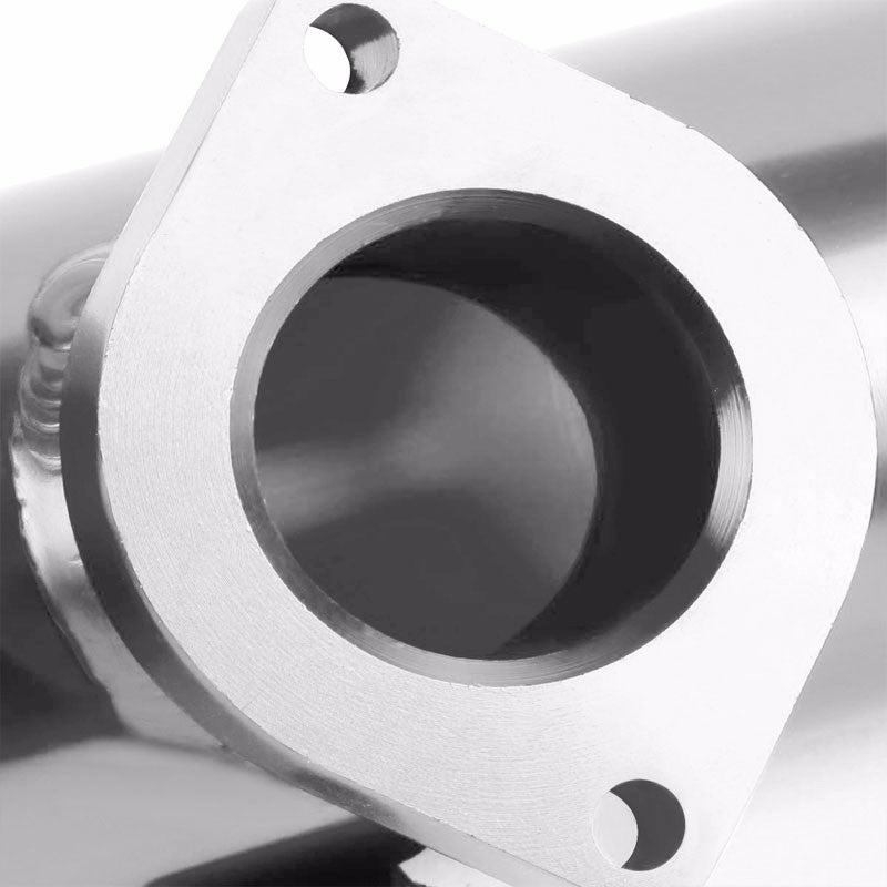 Silver 6" Long Flange Adapter 2.5" Straight Type-S/RS/RZ Blow Off Valve BOV Pipe-Performance-BuildFastCar