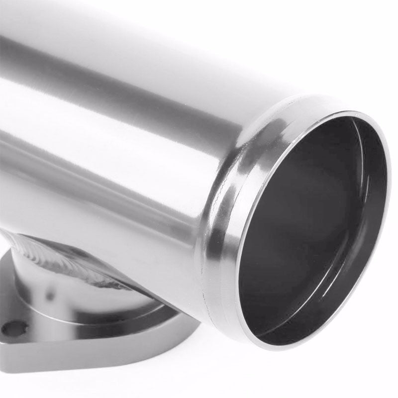 Silver 6" Long Flange Adapter 2.5" Straight Type-S/RS/RZ Blow Off Valve BOV Pipe-Performance-BuildFastCar