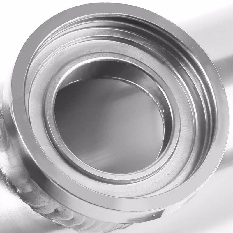 Silver 6" Long Flange Adapter 2.5" Straight Type SSQV Turbo Blow Off Valve Pipe-Performance-BuildFastCar