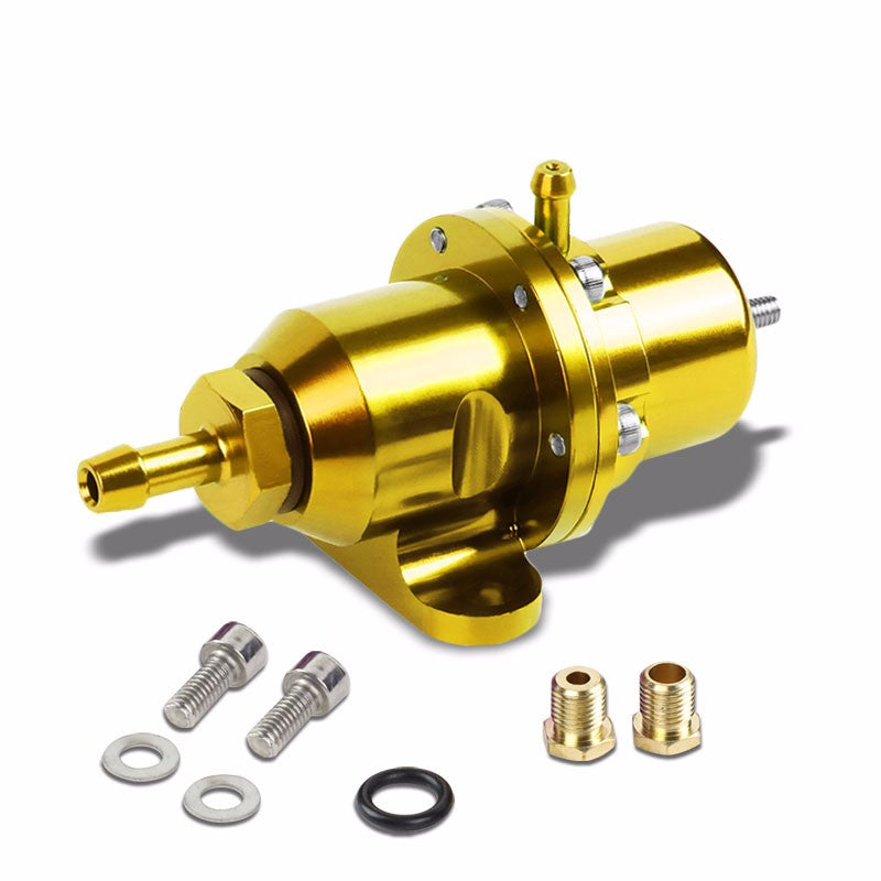 Gold Bolt-On Adjustable Fuel Pressure Regulator For Honda/Acura B16/B18/F20/F22-Performance-BuildFastCar