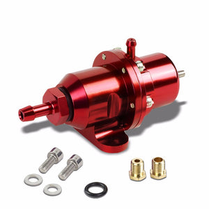 Red Bolt-On Adjustable Fuel Pressure Regulator For Honda/Acura B16/B18/F20/F22-Performance-BuildFastCar