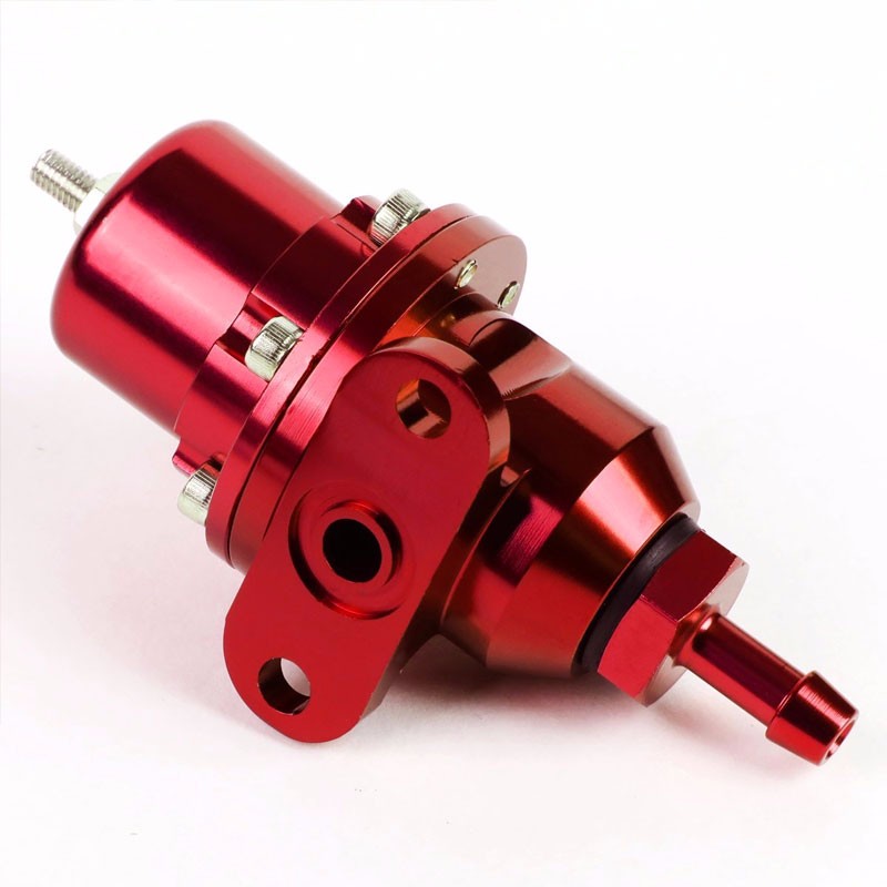 Red Bolt-On Adjustable Fuel Pressure Regulator For Honda/Acura B16/B18/F20/F22-Performance-BuildFastCar