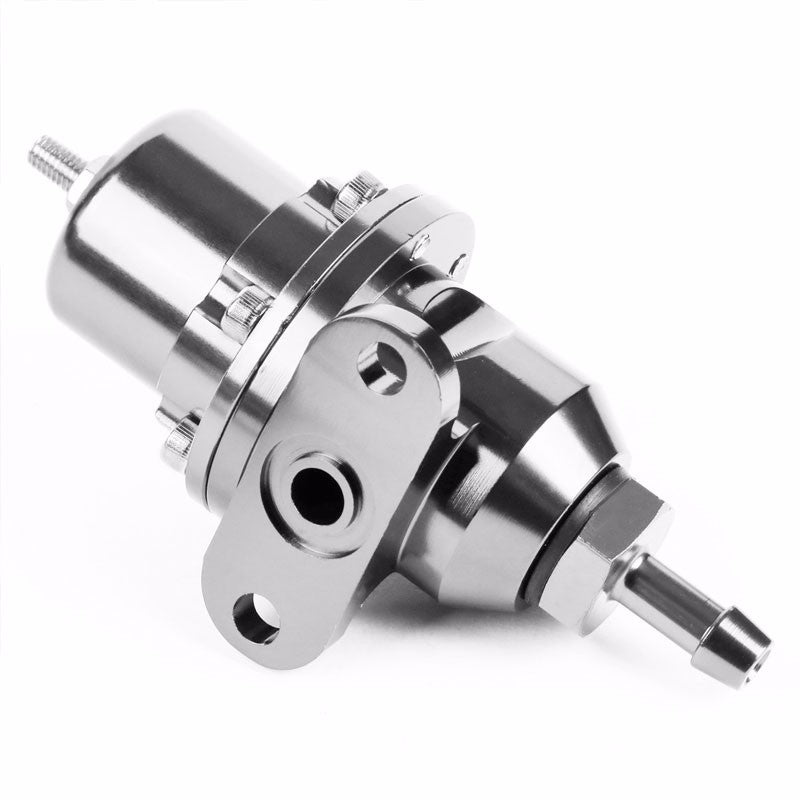Silver Bolt-On Adjustable Fuel Pressure Regulator For Honda/Acura B16/B18/F20-Performance-BuildFastCar