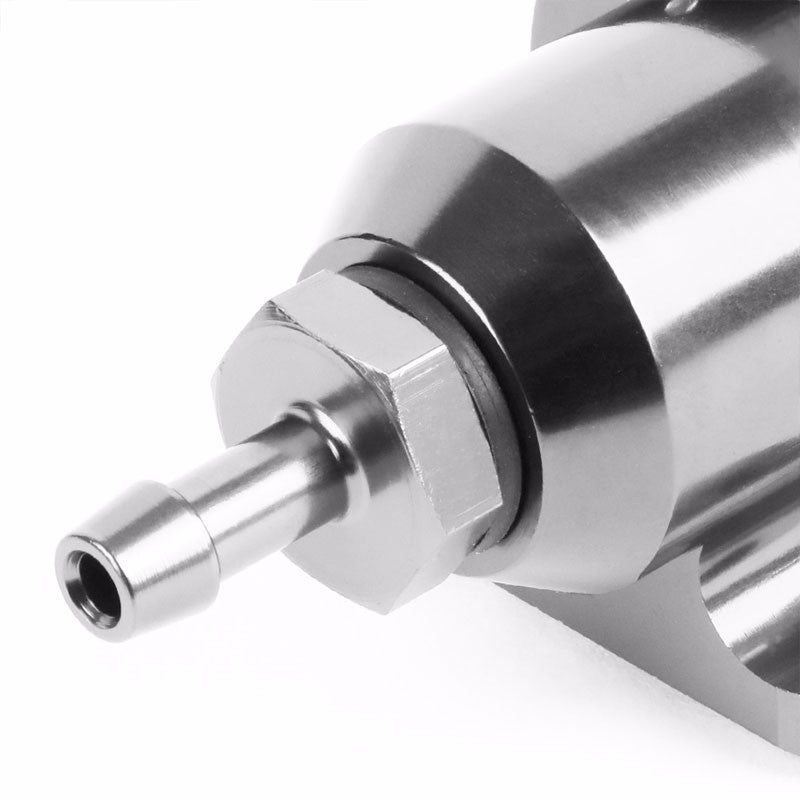 Silver Bolt-On Adjustable Fuel Pressure Regulator For Honda/Acura B16/B18/F20-Performance-BuildFastCar