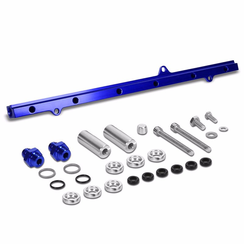 Blue Aluminum Fuel Injector Rail Kit For Toyota 93-98 Supra MK4/2JZ-GTE JZA80-Performance-BuildFastCar