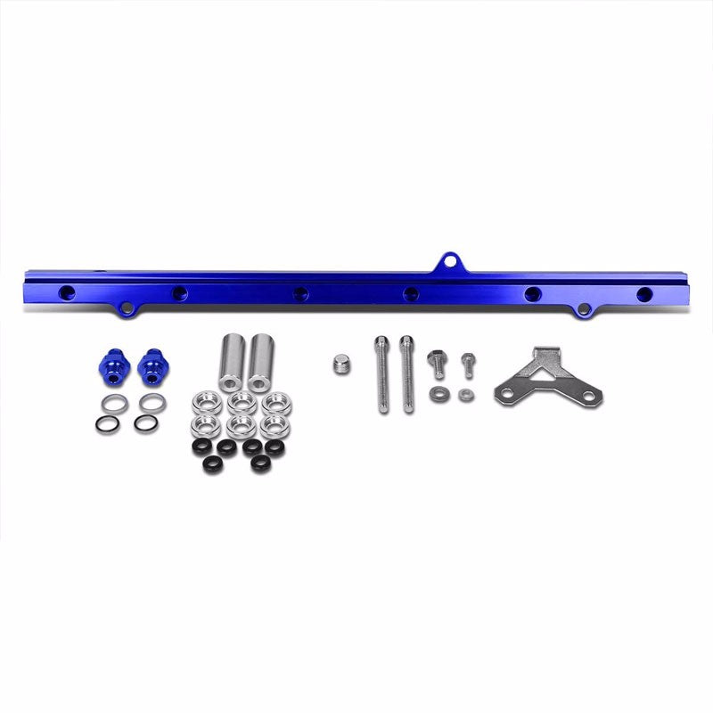 Blue Aluminum Fuel Injector Rail Kit For Toyota 93-98 Supra MK4/2JZ-GTE JZA80-Performance-BuildFastCar