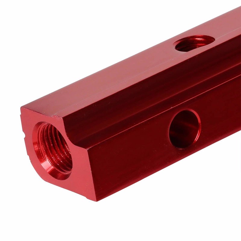 Red Aluminum Fuel Injector Rail Kit For Toyota 93-98 Supra MK4/2JZ-GTE JZA80-Performance-BuildFastCar