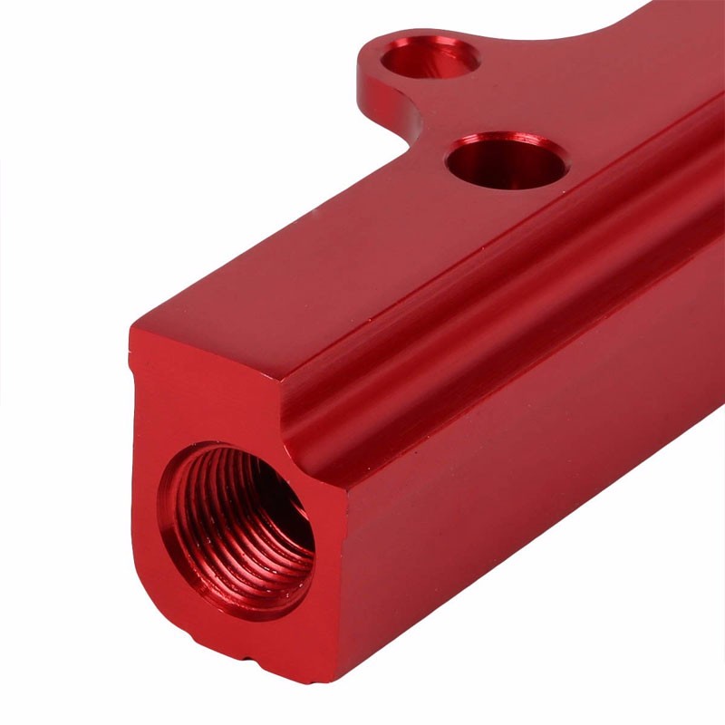 Red Aluminum Racing Fuel Injector Rail Kit For Honda/Acura B16/B17/B18/B20 EM DC-Performance-BuildFastCar