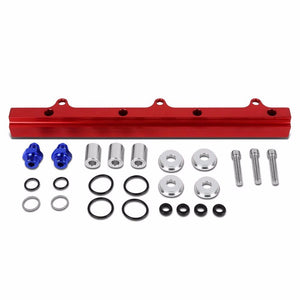 Red Aluminum Racing Fuel Injector Rail Kit For Honda/Acura B16/B17/B18/B20 EM DC-Performance-BuildFastCar