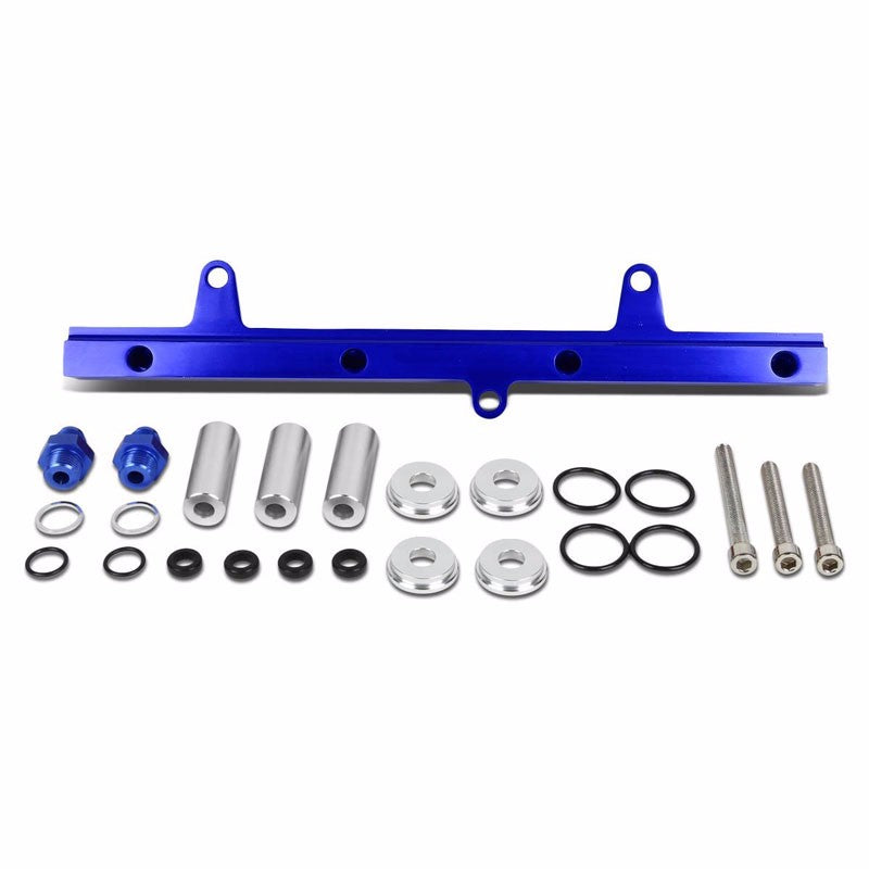 Blue Aluminum Fuel Injector Rail Kit For Nissan 89-02 240SX/Silvia SR20DET-Performance-BuildFastCar