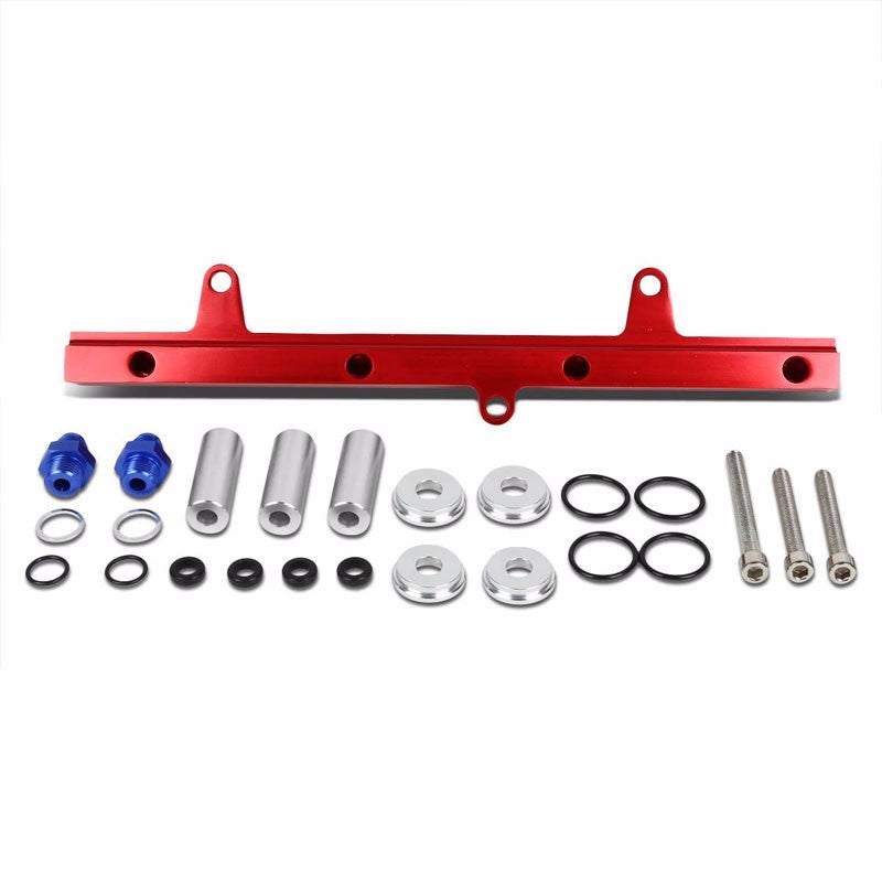 Red Aluminum Fuel Injector Rail Kit For Nissan 89-94 240SX/Silvia SR20DET-Performance-BuildFastCar