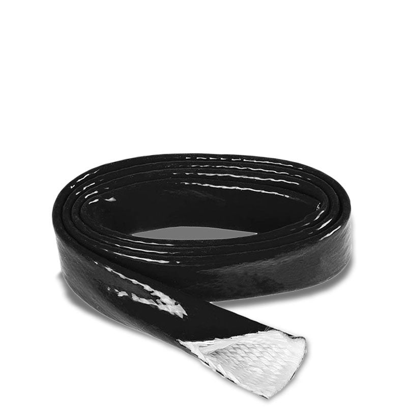 1/2&quot; In/12MM Fire Sleeve Black High Temp Silicone Braided Insulation Hose x 1 FT-Performance-BuildFastCar