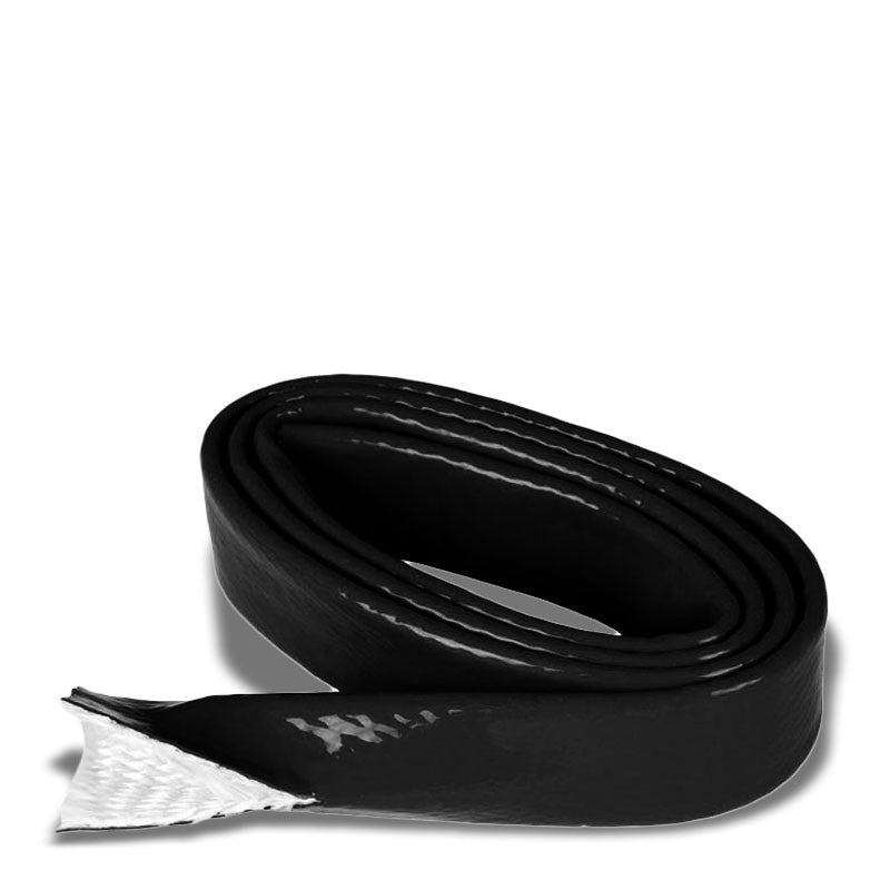 1&quot; Inch/25MM Fire Sleeve Black High Temp Silicone Braided Insulation Hose x 1 FT-Performance-BuildFastCar