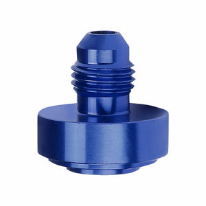 Blue 1/8-27 NPT Straight Male Weld On Bung Oil/Fuel Hose 4AN Fitting Adapter BuildFastCar