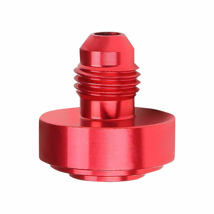 Red 1/8-27 NPT Straight Male Weld On Bung Oil/Fuel Hose 4AN Fitting Adapter BuildFastCar