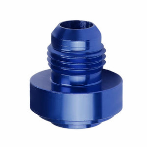 Blue 1/8-27 NPT Straight Male Weld On Bung Oil/Fuel Hose 6AN Fitting Adapter BuildFastCar