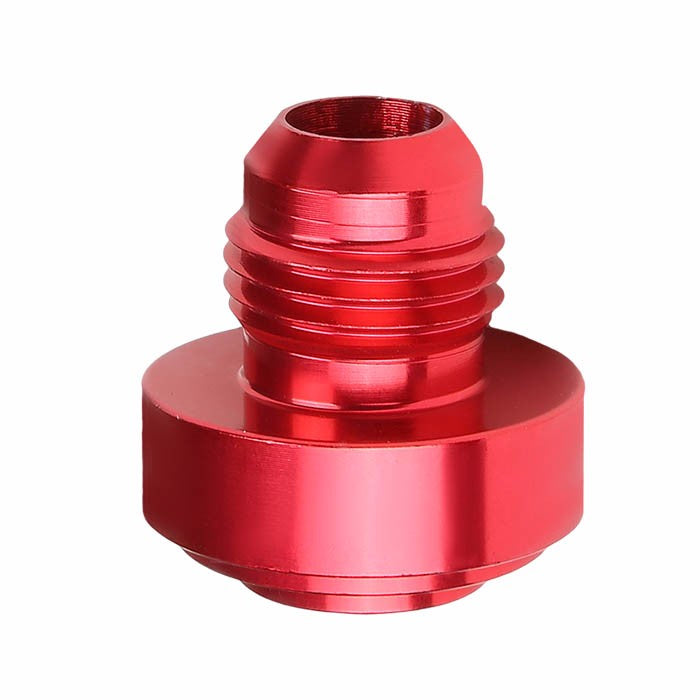 Red 1/8-27 NPT Straight Male Weld On Bung Oil/Fuel Hose 6AN Fitting Adapter BuildFastCar