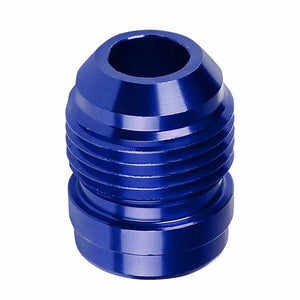 Blue 1/8-27 NPT Straight Male Weld On Bung Oil/Fuel Hose 10AN Fitting Adapter BuildFastCar