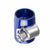 Blue Push On Hose End Cover Clamp Finisher Oil/Fuel Hose 4AN Fitting Adapter BuildFastCar