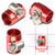 Red Push On Hose End Cover Clamp Finisher Oil/Fuel Hose 4AN Fitting Adapter BuildFastCar