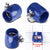 Blue Push On Hose End Cover Clamp Finisher Oil/Fuel Hose 10AN Fitting Adapter BuildFastCar