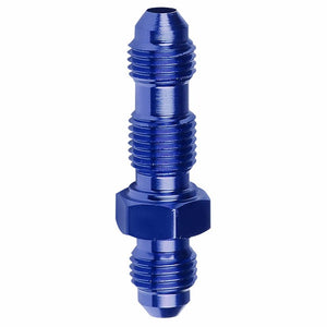 Blue Male Straight 1/8-27 NPT Flare Bulkhead Oil/Fuel Hose 3AN Fitting Adapter BuildFastCar