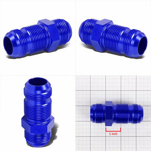 Blue Male Straight 1/8-27 NPT Flare Bulkhead Oil/Fuel Hose 16AN Fitting Adapter BuildFastCar