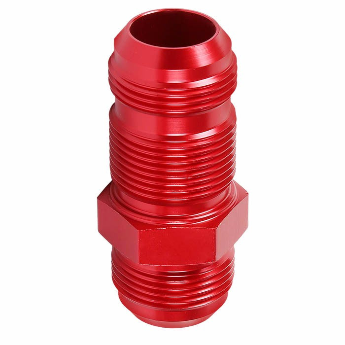 Red Male Straight 1/8-27 NPT Flare Bulkhead Oil/Fuel Hose 16AN Fitting Adapter BuildFastCar