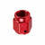 Red Female 3/16" Hex Head Flare Cap Nut Plug Oil/Fuel Hose 3AN Fitting Adapter BuildFastCar