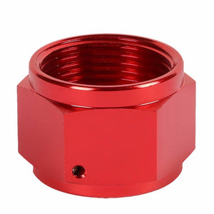 Red Female 3/4" Hex Head Flare Cap Nut Plug Oil/Fuel Hose 12AN Fitting Adapter BuildFastCar