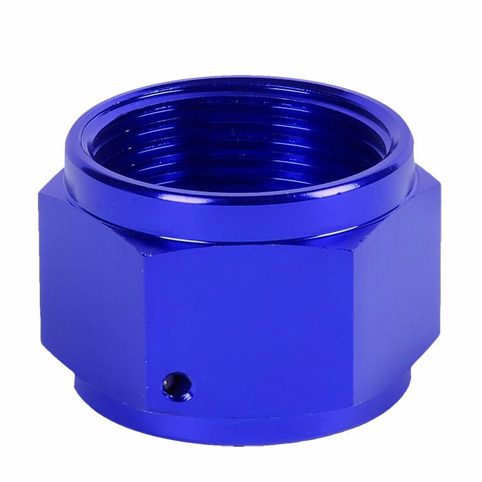 Blue Female 1.00" Hex Head Flare Cap Nut Plug Oil/Fuel Hose 16AN Fitting Adapter BuildFastCar