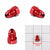 Red Aluminum Male Flare Head Nut Plug Lock Oil/Fuel Hose 3AN Fitting Adapter BuildFastCar