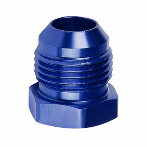 Blue Aluminum Male Flare Head Nut Plug Lock Oil/Fuel Hose 10AN Fitting Adapter BuildFastCar