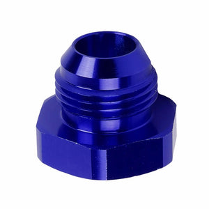 Blue Aluminum Male Flare Head Nut Plug Lock Oil/Fuel Hose 12AN Fitting Adapter BuildFastCar