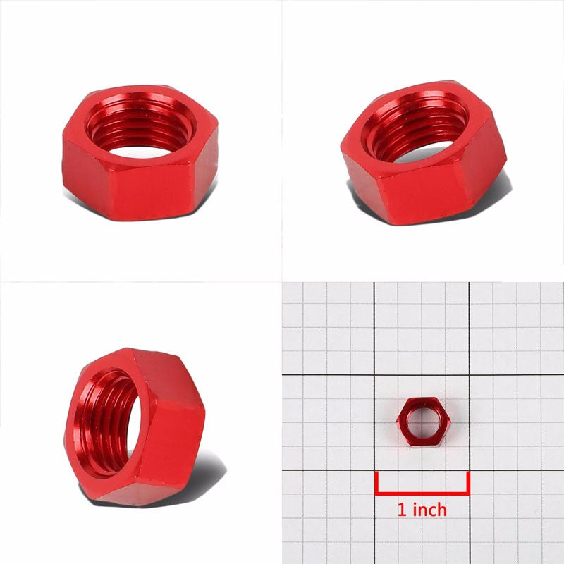 Red Aluminum Sealing Bulkhead Seal Plug Oil/Fuel Hose Nut 3AN Fitting Adapter BuildFastCar