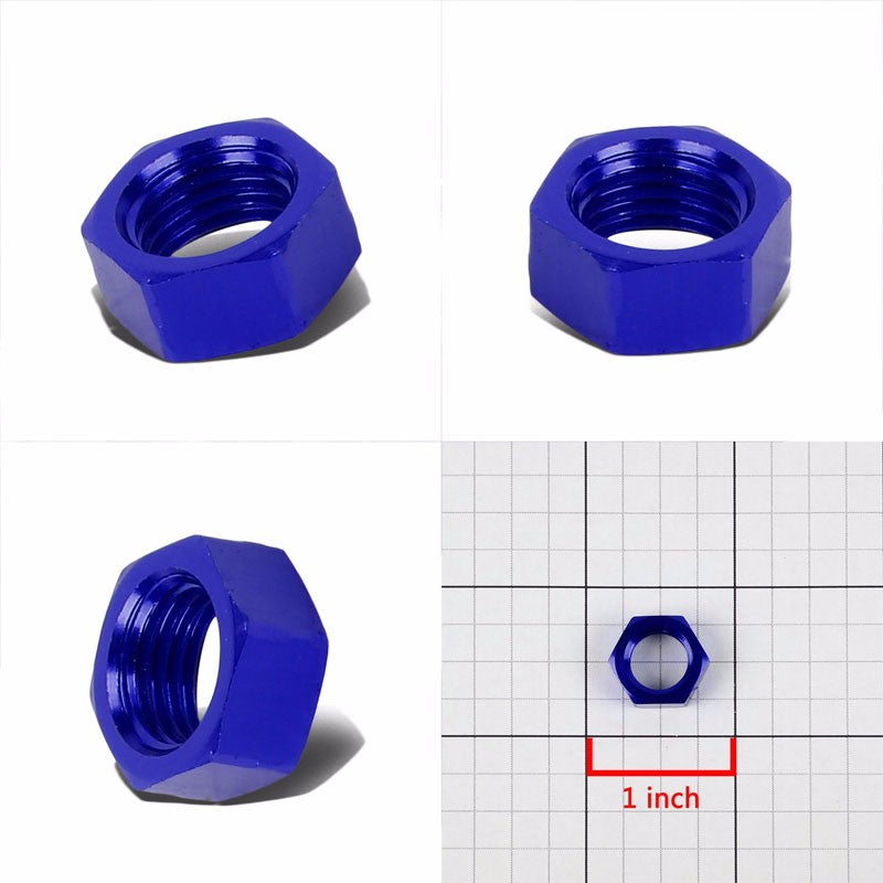 Blue Aluminum Sealing Bulkhead Seal Plug Oil/Fuel Hose Nut 4AN Fitting Adapter BuildFastCar