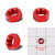 Red Aluminum Sealing Bulkhead Seal Plug Oil/Fuel Hose Nut 4AN Fitting Adapter BuildFastCar