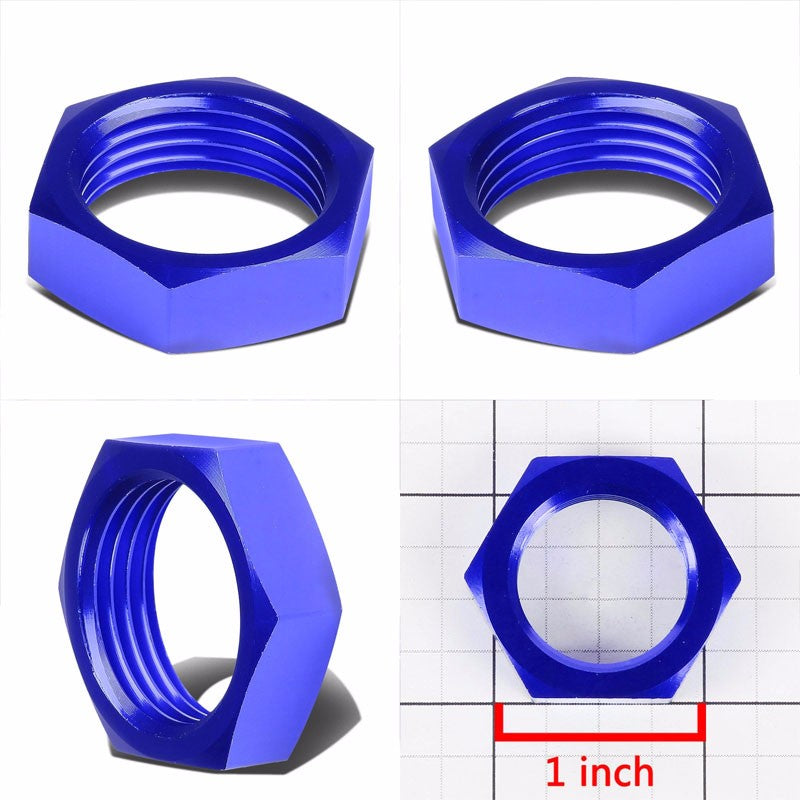 Blue Aluminum Sealing Bulkhead Seal Plug Oil/Fuel Hose Nut 10AN Fitting Adapter BuildFastCar