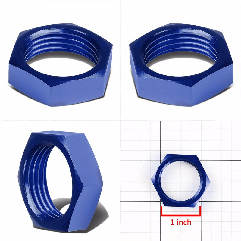 Blue Aluminum Sealing Bulkhead Seal Plug Oil/Fuel Hose Nut 12AN Fitting Adapter BuildFastCar