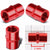 Red Female Taper Coupler Pipe 1/4" NPT Thread Oil/Fuel Hose 4AN Fitting Adapter BuildFastCar