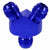 Blue Aluminum 6AN Male-6AN Male Y-Block Splitter Oil/Fuel Hose Fitting Adapter BuildFastCar